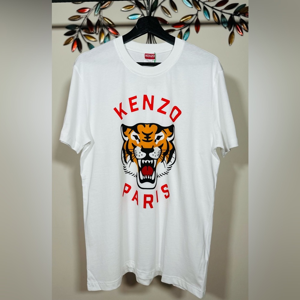 KENZO LUCKY TIGER LOGO PRINT T-SHIRT !!!
